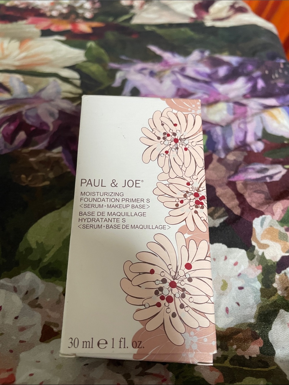 Paul & Joe Moisturizing Foundation Primer - Cream & Pink Floral Design